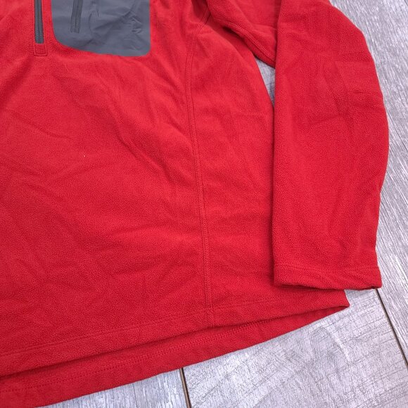 Eddie Bauer Fleece Mens Small Red First Ascent Half Zip Expedition Pullover - Picture 3 of 7